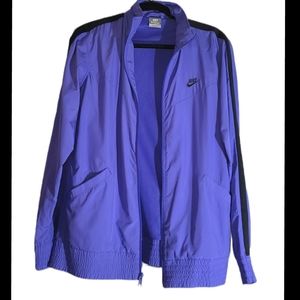 **NWOT NIKE PURPLE/BLACK WINDBREAKER JACKET SZ XL**